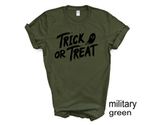 Load image into Gallery viewer, TRICK OR TREAT Halloween tshirt, Halloween shirt, Halloween tee

