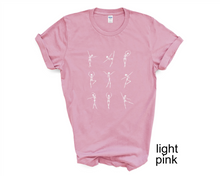 Load image into Gallery viewer, Halloween Skeletons tshirt, Halloween shirt, Ballet Skeletons, Ballet Lover Halloween tshirt,

