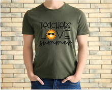 Load image into Gallery viewer, Teachers Love Summer  tshirt, End of School Year tshirt, Teacher&#39;s tshirts,
