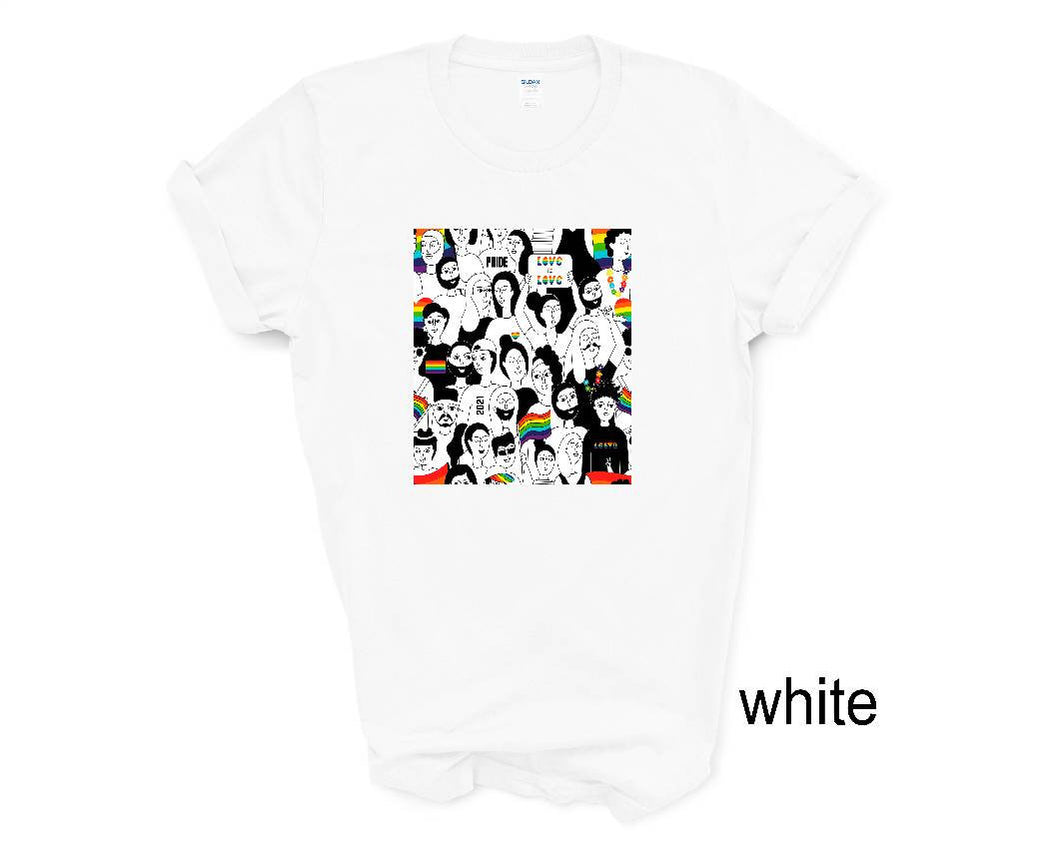 Pride 2021 tshirt. Gay pride. LGTBQ tshirt. Love is love. Unisex shirt.