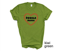 Load image into Gallery viewer, Doodle Mama tshirt. Goldendoodle. Labradoodle. Doodle Mom. Dog Mom.
