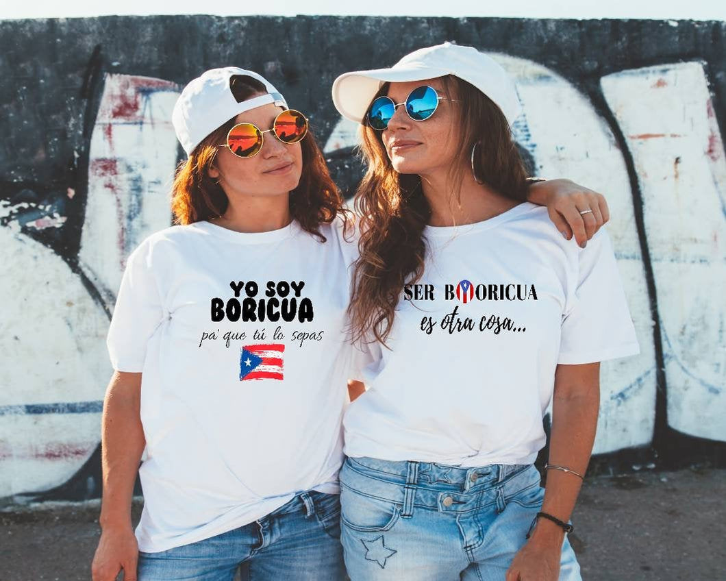 Ser Boricua es otra cosa. Boricua tshirt. Puerto Rico. Puertorrican tshirt.