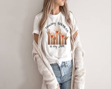 Load image into Gallery viewer, Teaching Kindness is My Jam tshirt, Nov 13 Worldwide Kindness Day, Teacher Life t shirt, Be Kind shirt, Teacher&#39;s tshirts, Unisex
