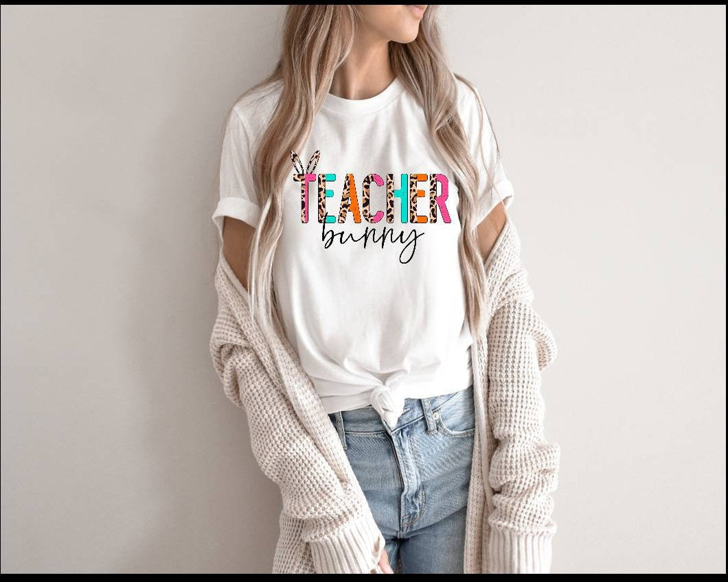 Teacher Bunny tshirt, Easter tshirts, Teacher's Easter tshirts