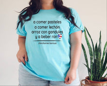 Load image into Gallery viewer, Chinchorreo Boricua tshirt, A Comer Pasteles, a Comer Lechón tshirt, Chinchorreo, Boricua, Puerto Rico, Navidades en Puerto Rico tshirt
