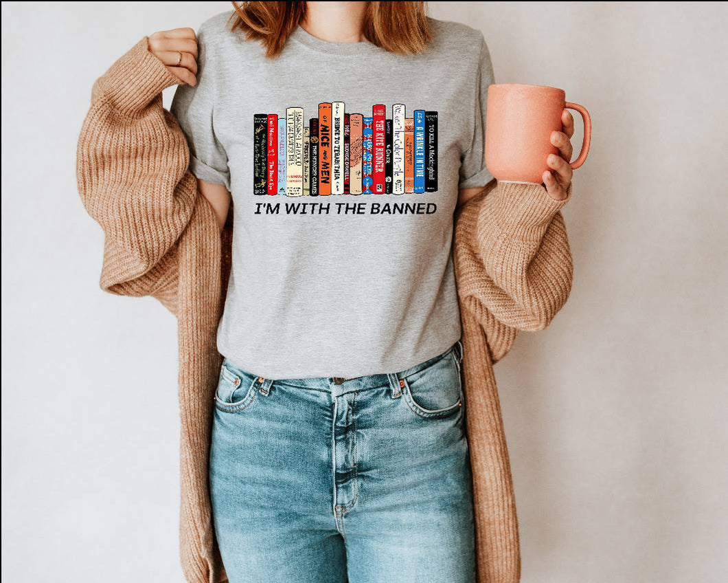 I'm With the Banned Books tshirt, Books, Freedom to Read tshirt, Book Lover tshirt, Social Justice tshirt, Florida Banned Books