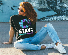 Load image into Gallery viewer, Stay Tomorrow Needs You tshirt, May is Mental Health Awareness Month, Mental Health tshirt, Semicolon tshirt, Suicide Prevention tshirt
